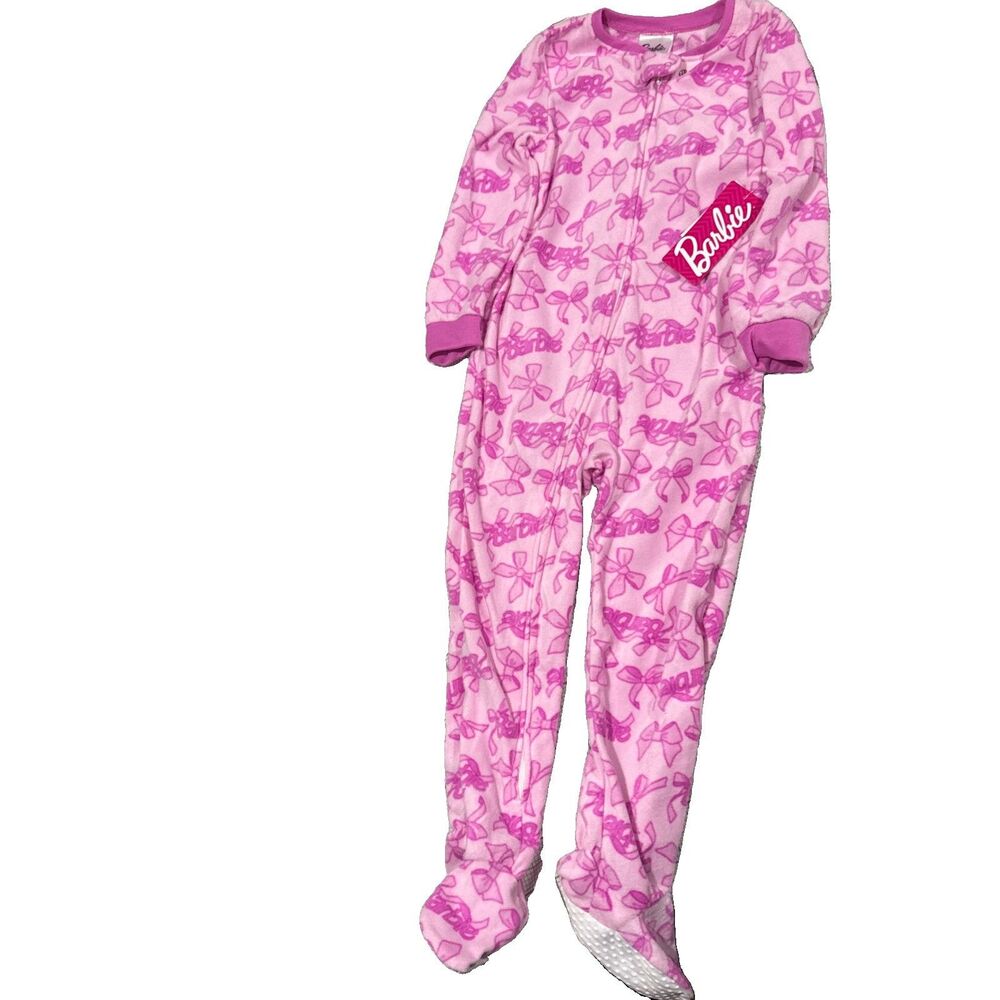 Barbie Pink 1 Piece blanket Sleeper size 5T
